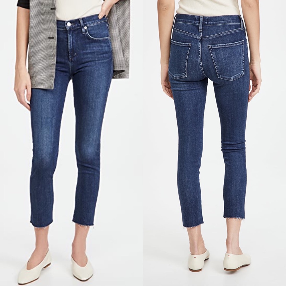 Agolde Women's Skinny Jeans in Dark Indigo Blue